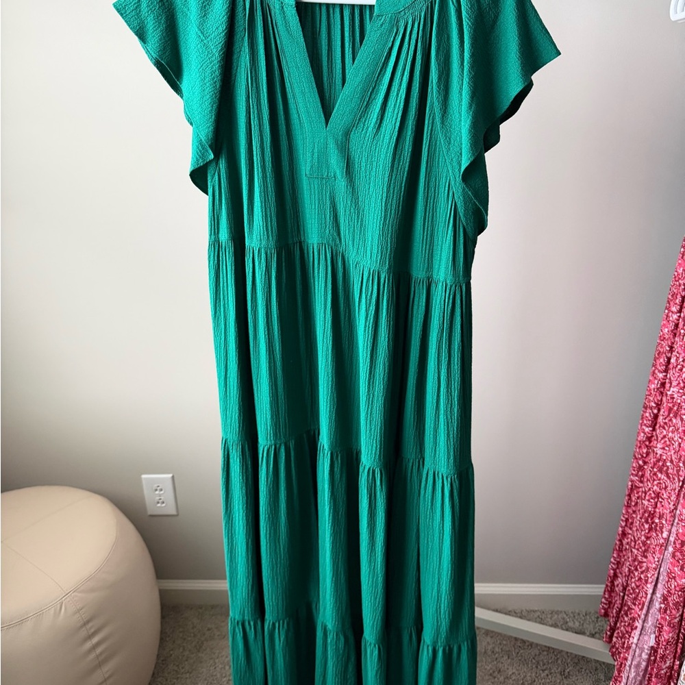 Calvin Klein Teal Maxi Dress